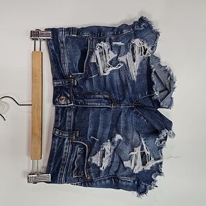 American eagle super stretch size 2 distressed style jean shorts